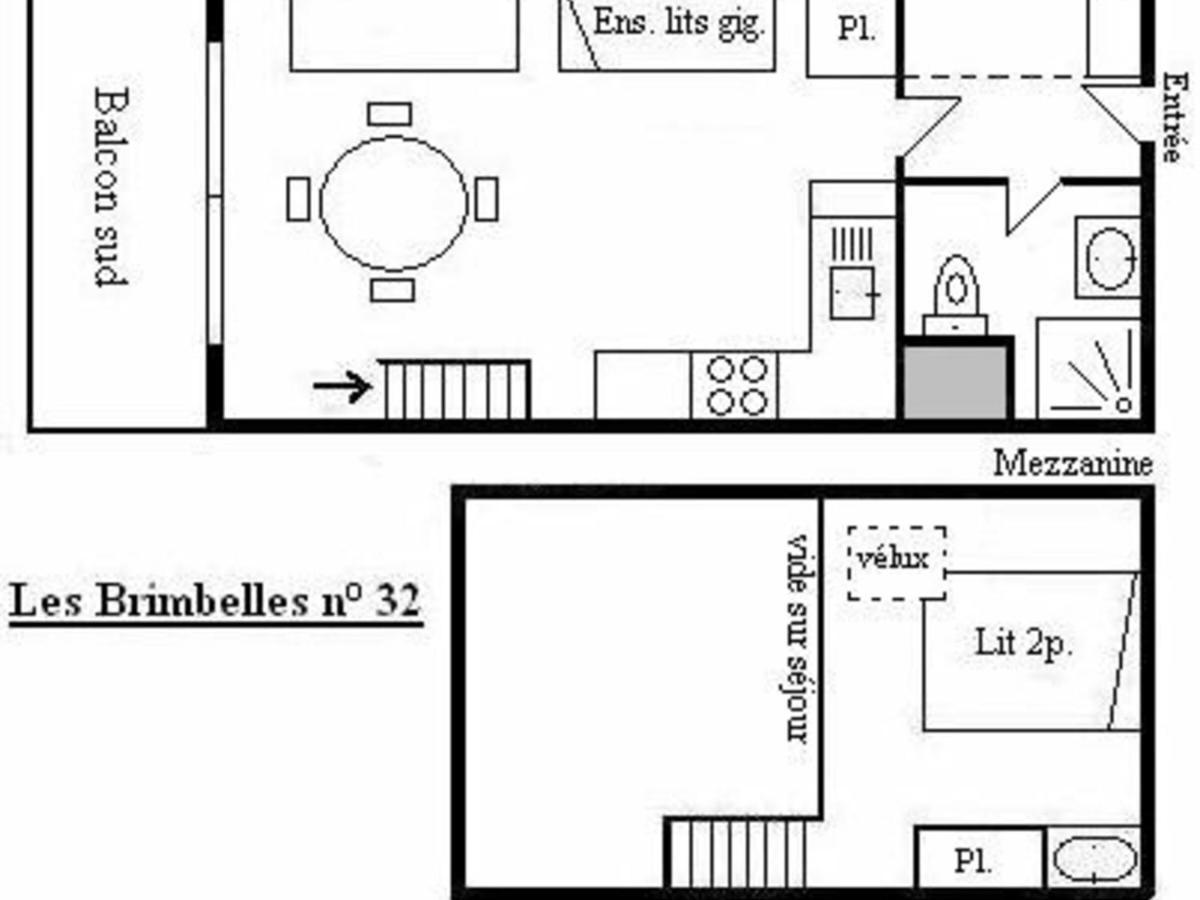Studio Mezzanine 5 Pers Avec Balcon Sud, Coeur Meribel, Proche Pistes Et Commerces - Fr-1-180-304 Εξωτερικό φωτογραφία